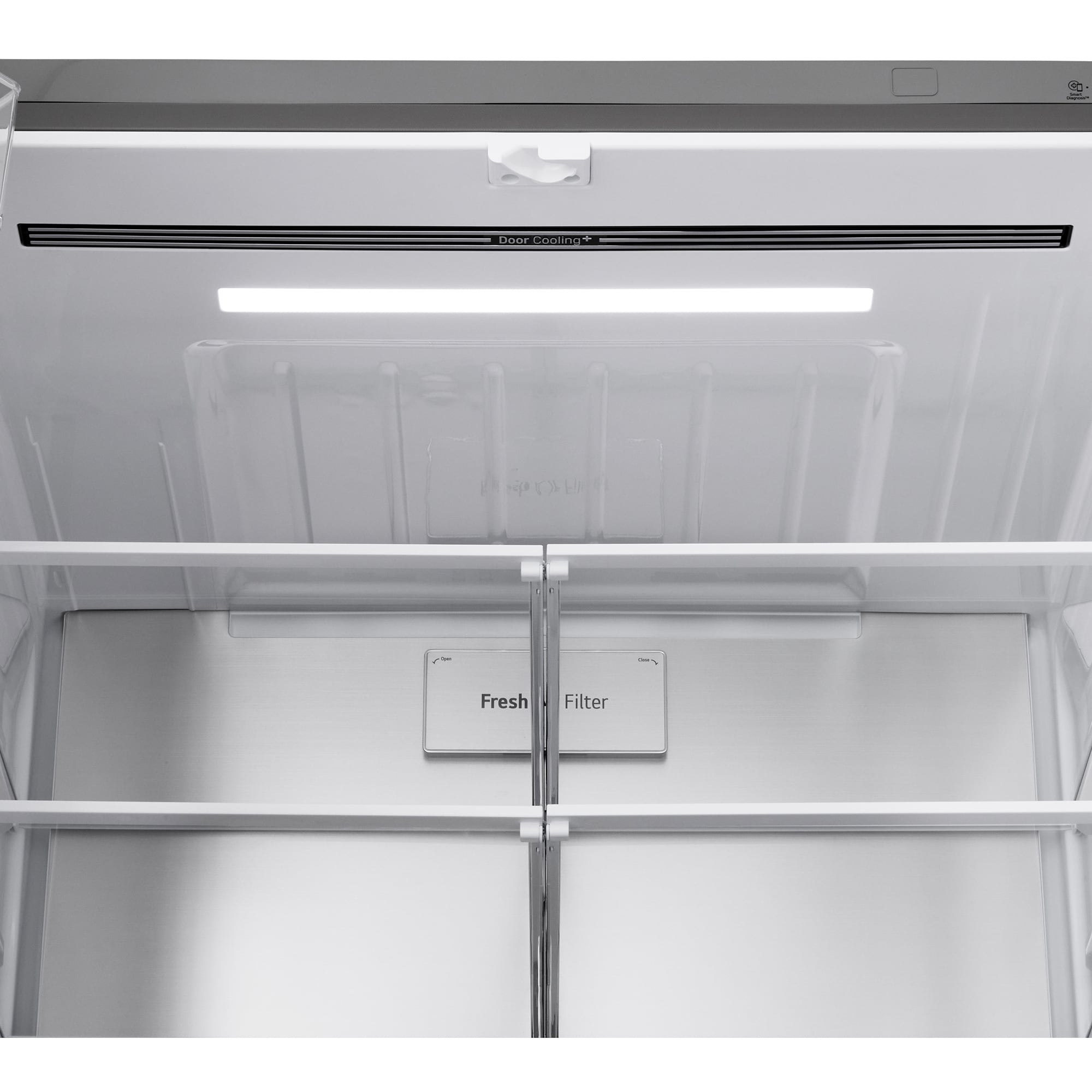 LG 36 in. 24.5 cu. ft. Smart Counter Depth 4-Door French Door Refrigerator with Ice & Water Dispenser - PrintProof Stainless Steel, , hires