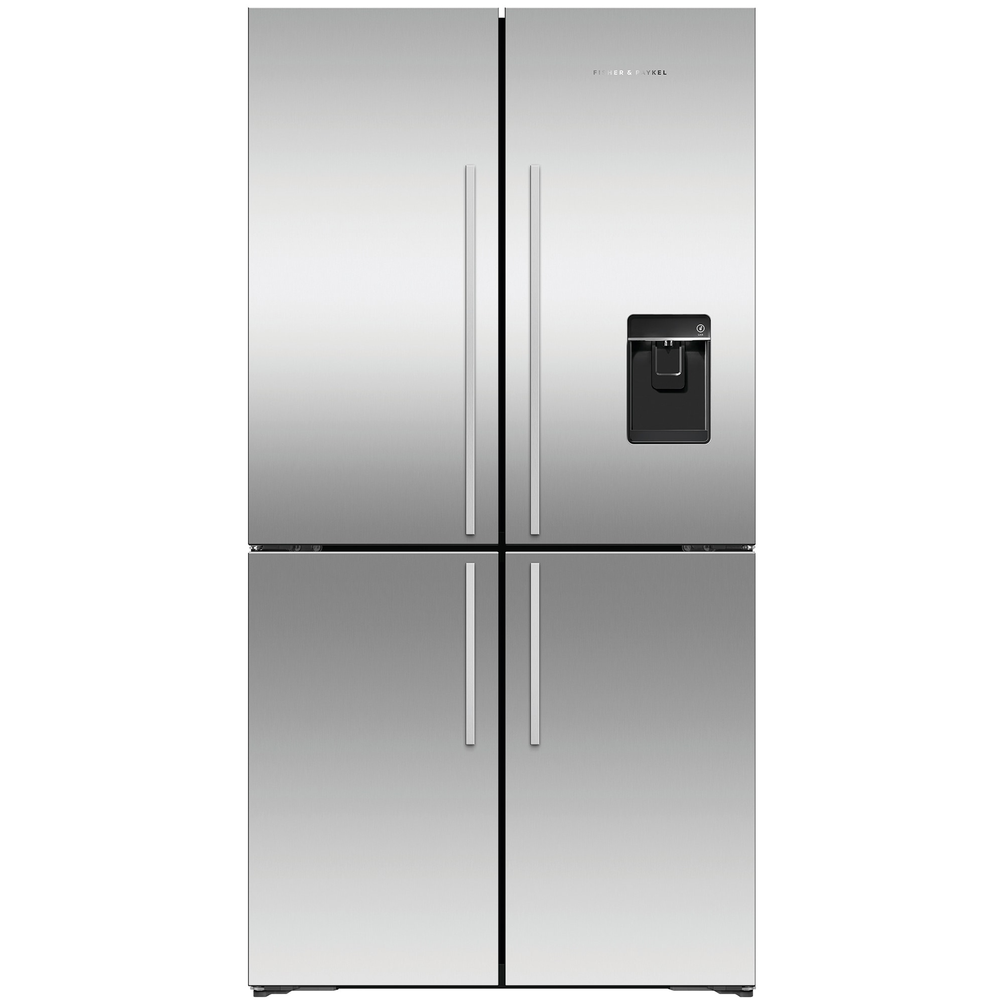 Fisher & Paykel Series 7 36 in. 19 cu. ft. Smart Counter Depth 4-Door French Door Refrigerator with Water Dispenser - Stainless Steel, , hires