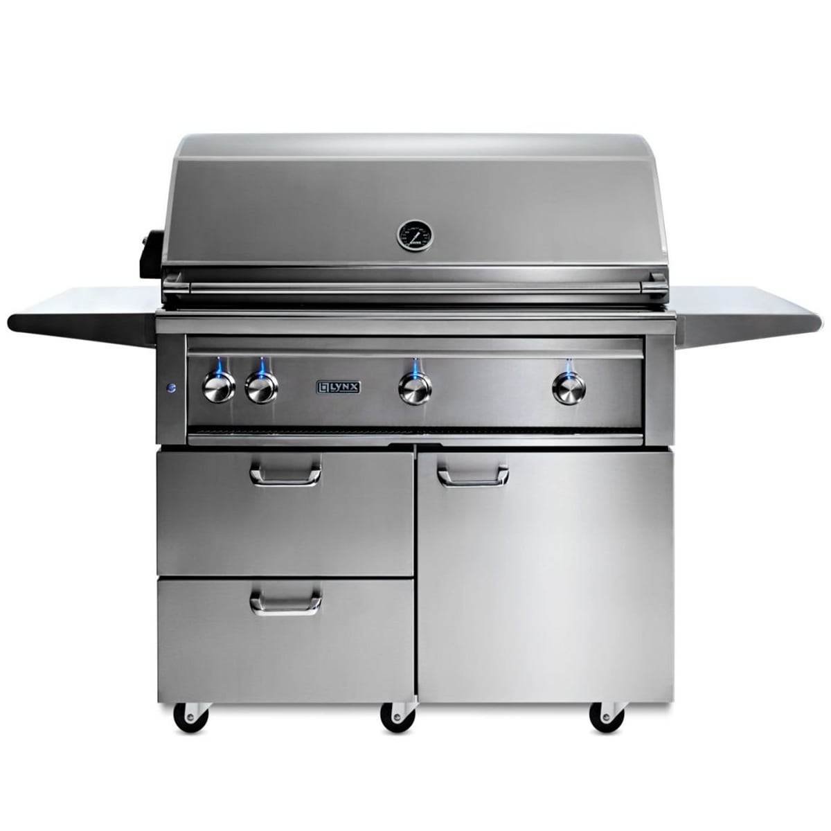 Lynx Professional 42 in. 3-Burner Natural Gas Grill with Rotisserie & Smoker Box - Stainless Steel, , hires