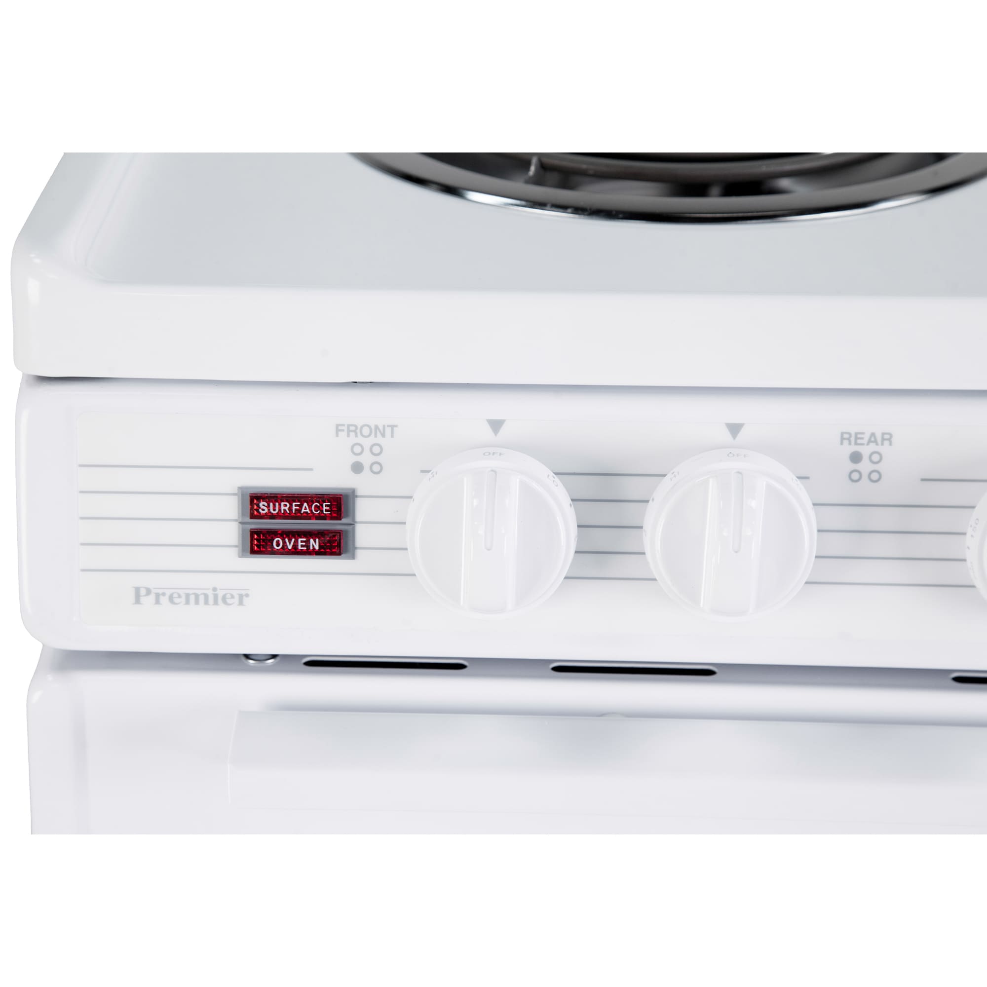 Premier 24 in. 3 cu. ft. Electric Range with Coil Burners - White, , hires