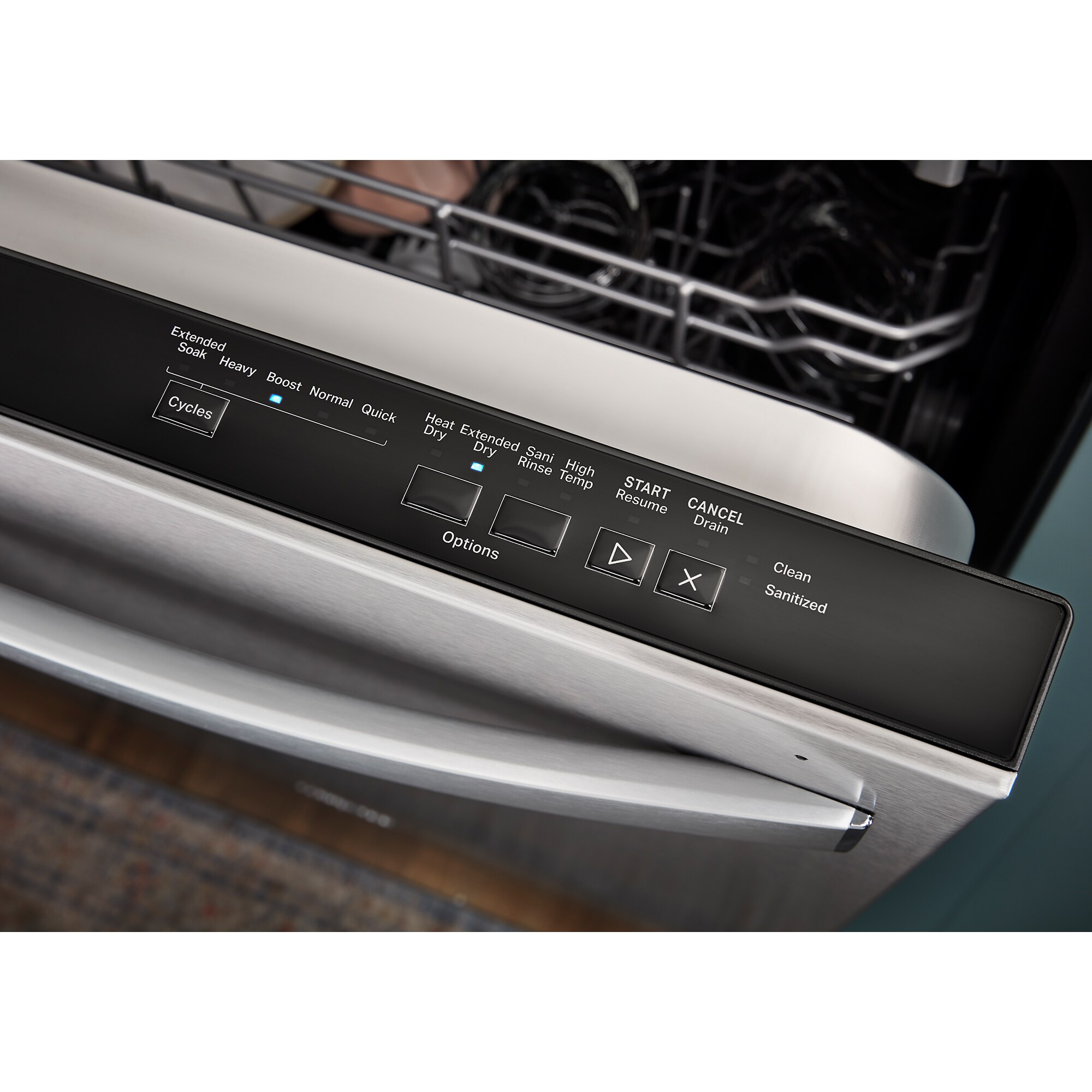 Whirlpool 24 in. Top Control Dishwasher with 55 dBa Sound Level & Pocket - Black, Black, hires