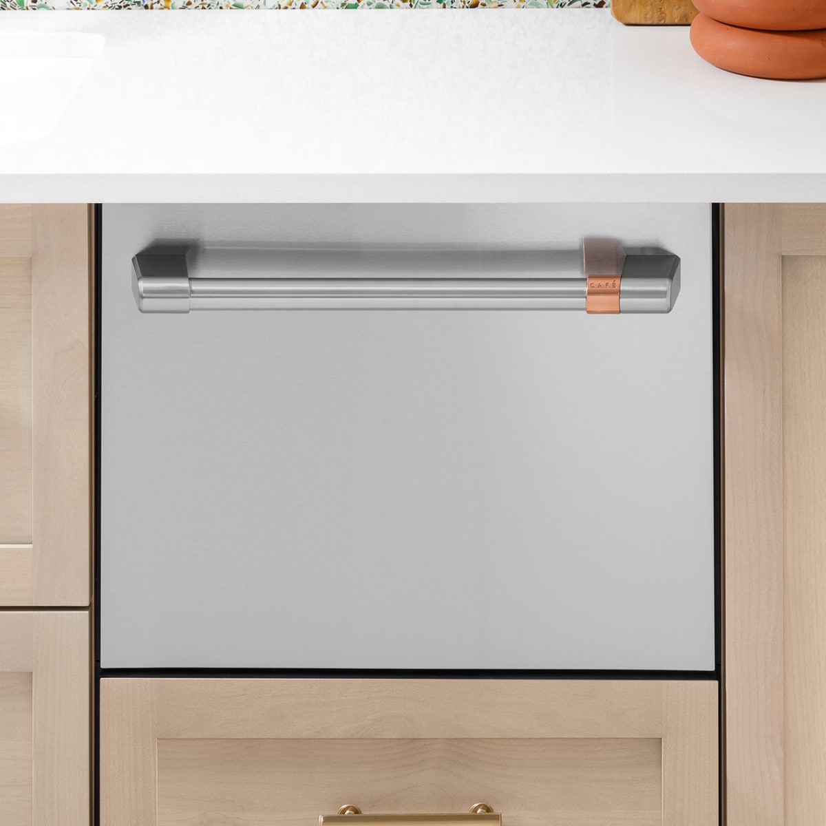 Cafe 24 in. Smart Dishwasher with Top Control & 45 dBa Sound Level - Stainless Steel, , hires