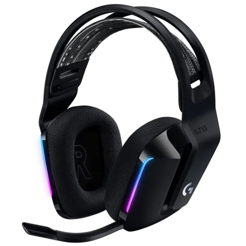 Logitech G733 Lightspeed Wireless RGB Gaming Headset - Black | P.C. Richard & Son | 981-000863