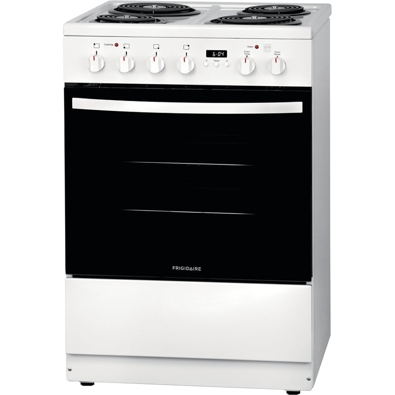 Frigidaire 24 in. 1.9 cu. ft. Electric Range with Coil Burners - White, White, hires