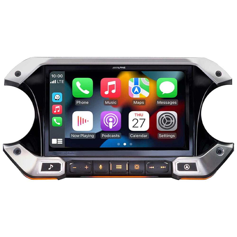 Alpine 9" Weather-Resistant Digital Media Receiver with Hi-Res Audio Playback for 2018-Up Jeep Wrangler JL and Gladiator, Car Stereos | I509-WRA-JL |