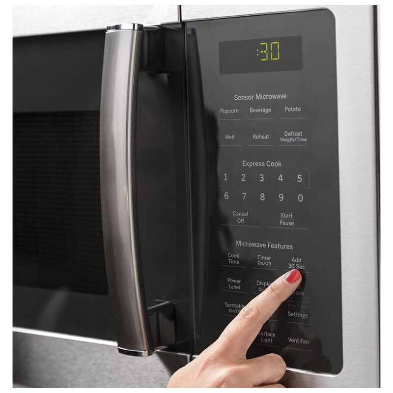 GE 30" 1.7 Cu. Ft. OvertheRange Microwave with 10 Power Levels, 300