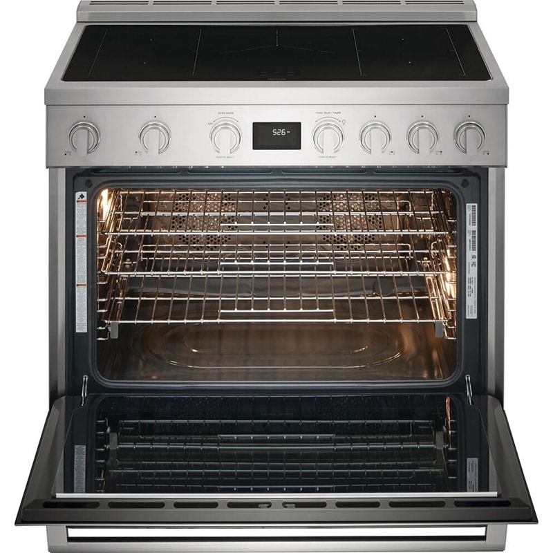 Electrolux 36 in. 4.4 cu. ft. True European Convection Electric Range with 5 Induction Burners - Stainless Steel, , hires