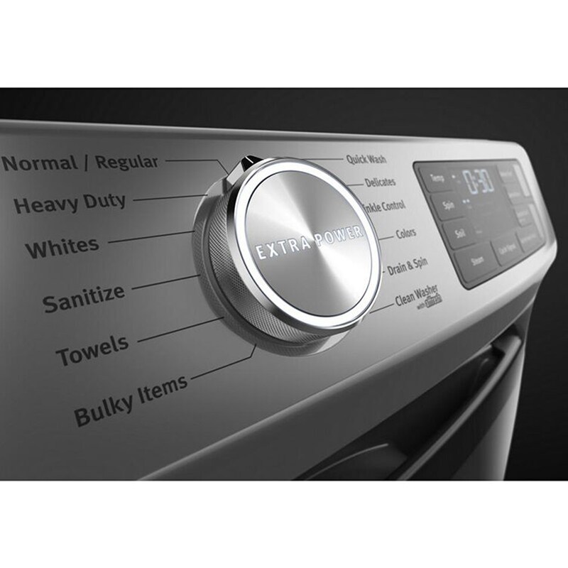 Maytag 27 in. 4.8. cu. ft. Stackable Front Load Washer with Extra Power and 16-Hr Fresh Hold Option - Metallic Slate, Metallic Slate, hires