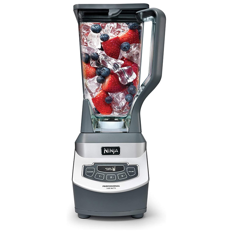 Ninja Pro 72 Oz. 3-Speed Countertop Blender with Plastic Jar & Nutri Ninja Cups - Gray, , hires
