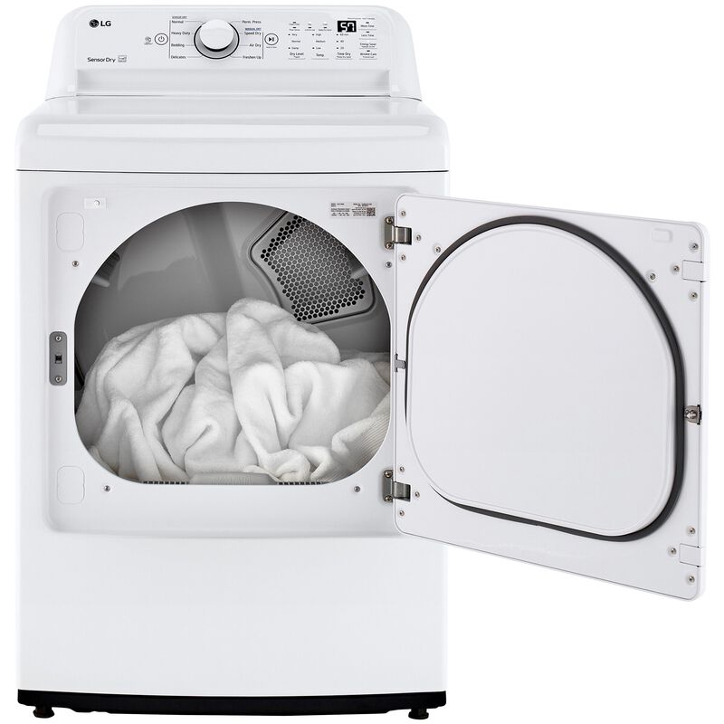LG 27" 7.3 Cu. Ft. Top Loading Electric Dryer with 8 Dryer Programs, 7