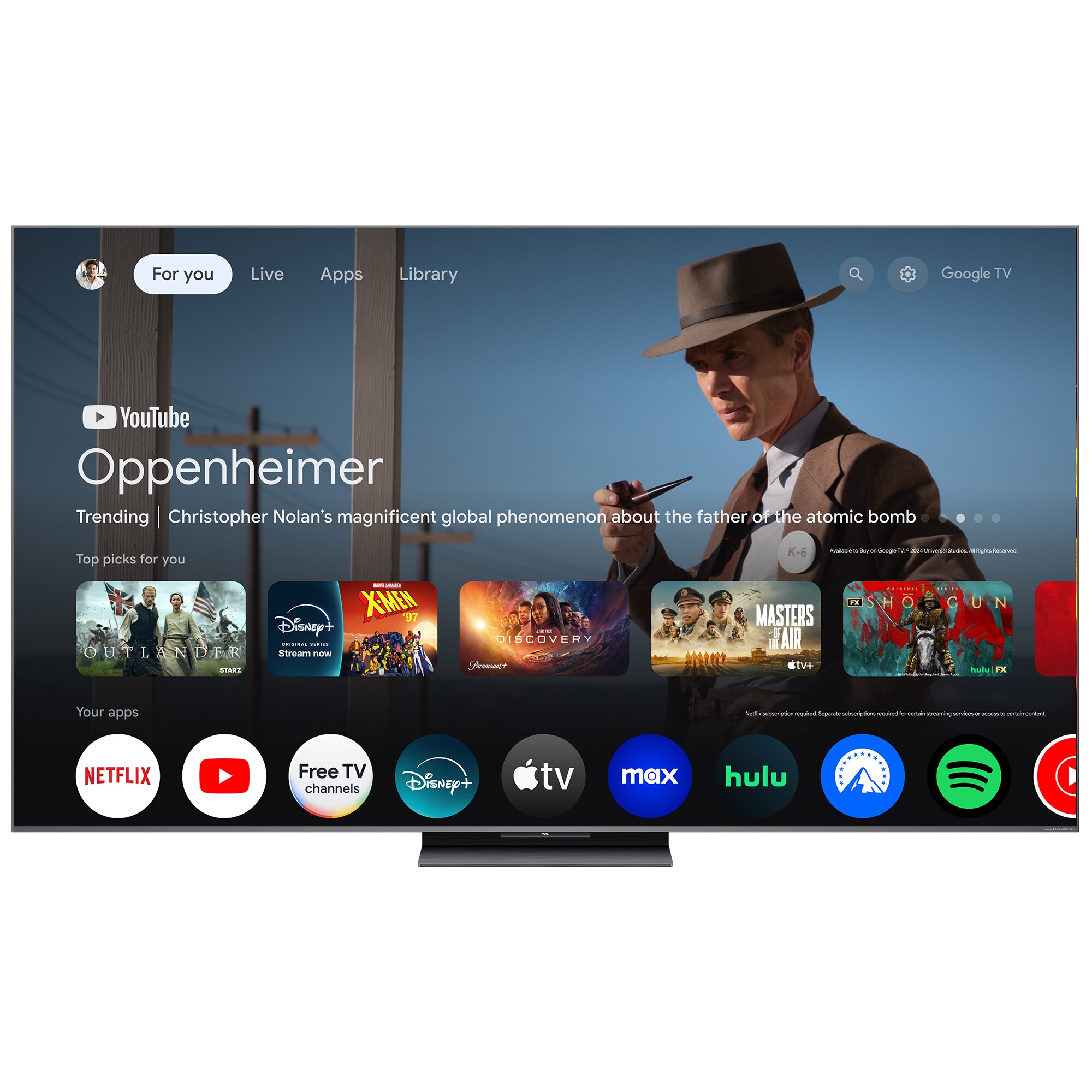 TCL - 85" Class QM8K Series QD-Mini LED 4K UHD Smart Google TV, , hires