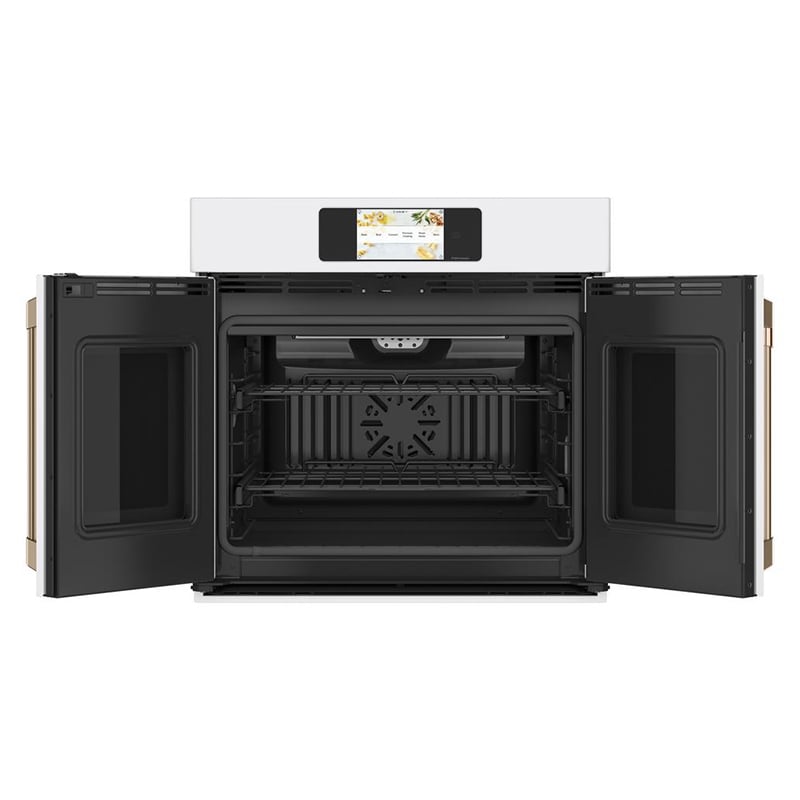 Cafe Professional Series 30 in. 5 cu. ft. Smart Electric Single Wall Oven with True European Convection - Matte White, Matte White, hires