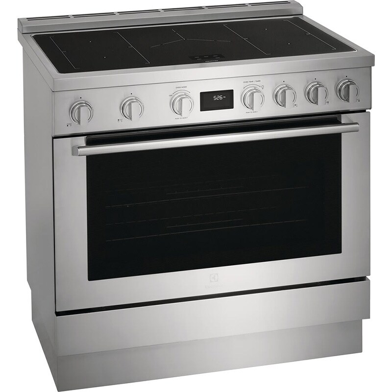 Electrolux 36 in. 4.4 cu. ft. True European Convection Electric Range with 5 Induction Burners - Stainless Steel, , hires
