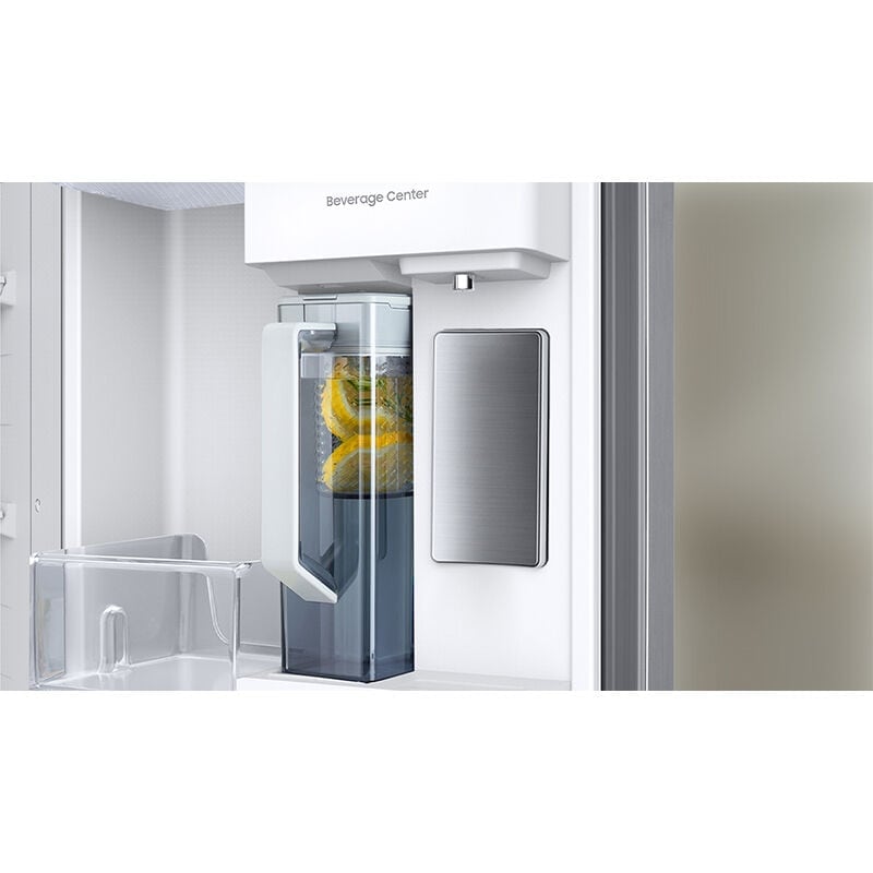 Samsung Bespoke 36 in. 22.6 cu. ft. Smart Counter Depth Side-by-Side Refrigerator with Internal Water Dispenser - Stainless Steel, Stainless Steel, hires