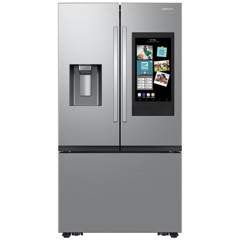 Samsung 36 in. 30 cu. ft. Smart French Door Refrigerator with Ice & Water Dispenser - Fingerprint Resistant Stainless, , hires