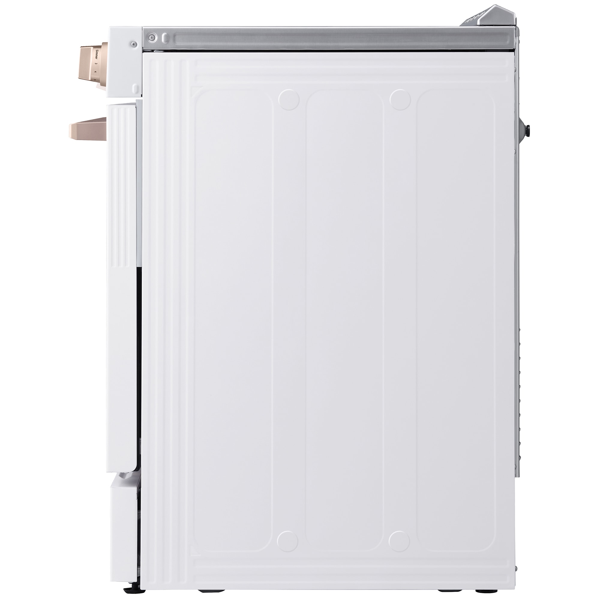 LG Studio 30 in. 6.3 cu. ft. Smart Air Fry True European Convection Slide-In Electric Range with 4 Induction Burners & 1 Radiant Burner - Essence White, , hires