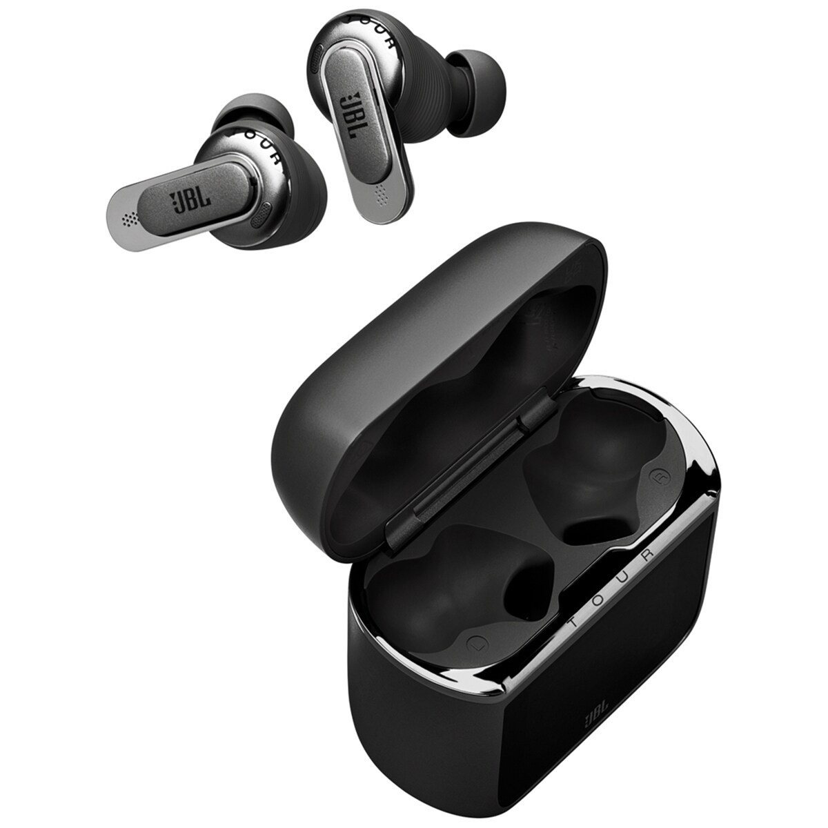 JBL True Adaptive Noise Cancelling True Wireless Headphones with Smart Case design - Black, , hires