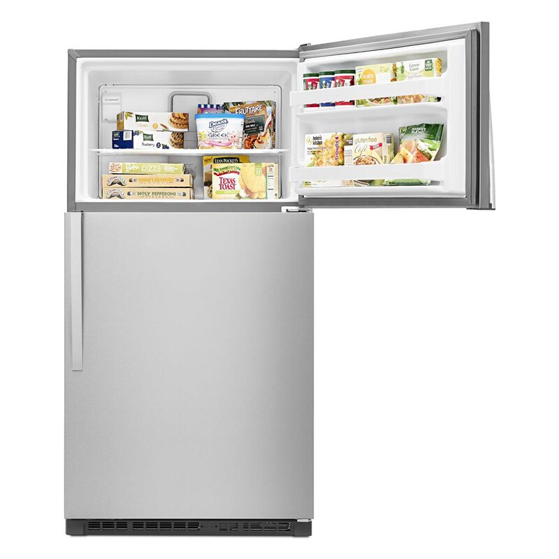 Whirlpool 33 in. 20.5 cu. ft. Top Freezer Refrigerator - Fingerprint Resistant Stainless Steel, , hires