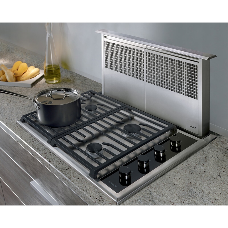 Wolf 30 in. Convertible Downdraft with 3 Fan Speeds - Stainless Steel, , hires