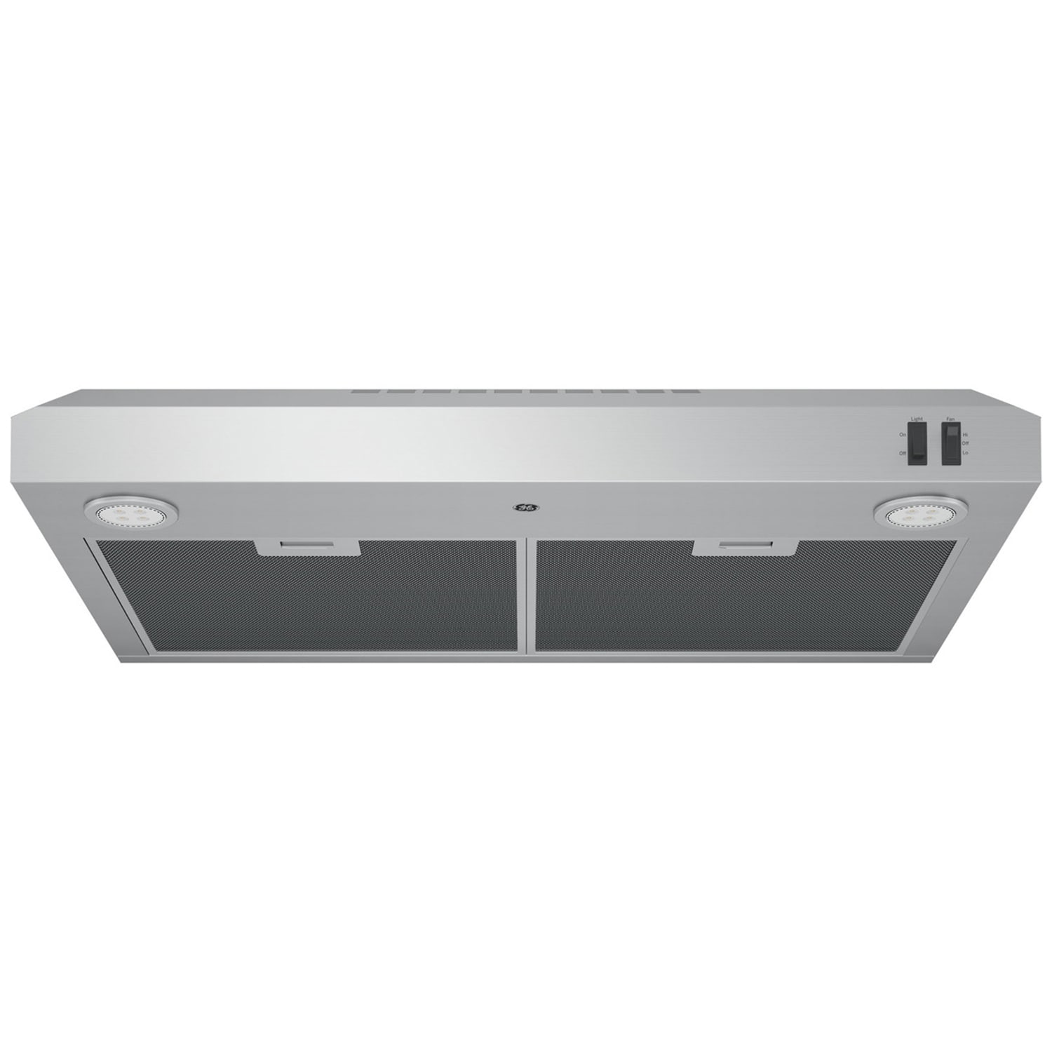 GE 30 in. Convertible Standard Style Range Hood with 270 CFM, 2 Fan Speeds & 2 LED Lights - Stainless Steel, , hires