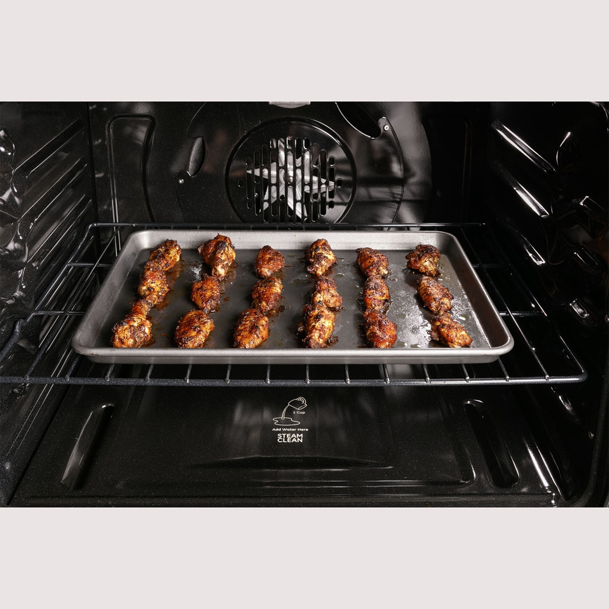 GE Profile 30 in. 6.8 cu. ft. Smart Air Fry True European Convection Double Oven Gas Range with 5 Sealed Burners, Grill & Griddle - Black Stainless, Black Stainless, hires
