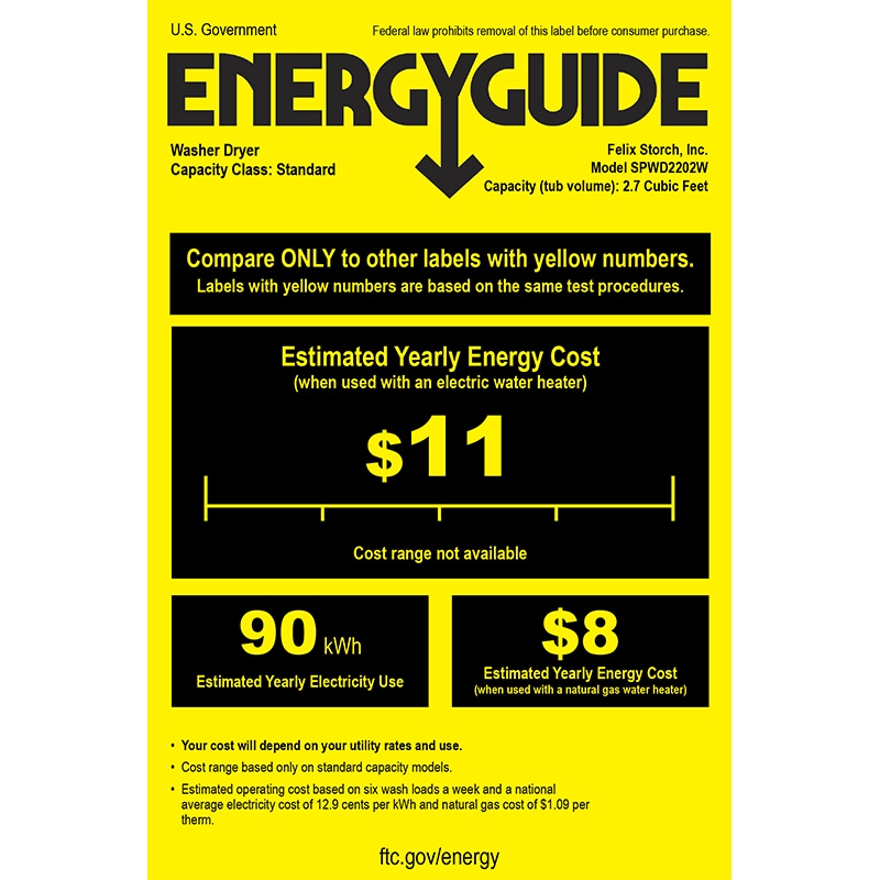 Summit 24 in. 2.7 cu. ft Electric All-in-One Front Load Washer-Dryer Combo with 16 Wash Programs & Wrinkle Care - White, , hires