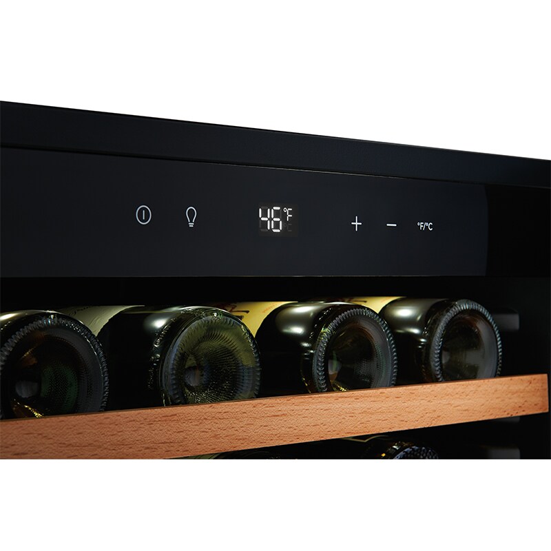 Frigidaire Gallery 24 in. Undercounter Wine Cooler with Wood Racks, Single Temperature Zone & 52 Bottle Capacity - Stainless Steel, , hires