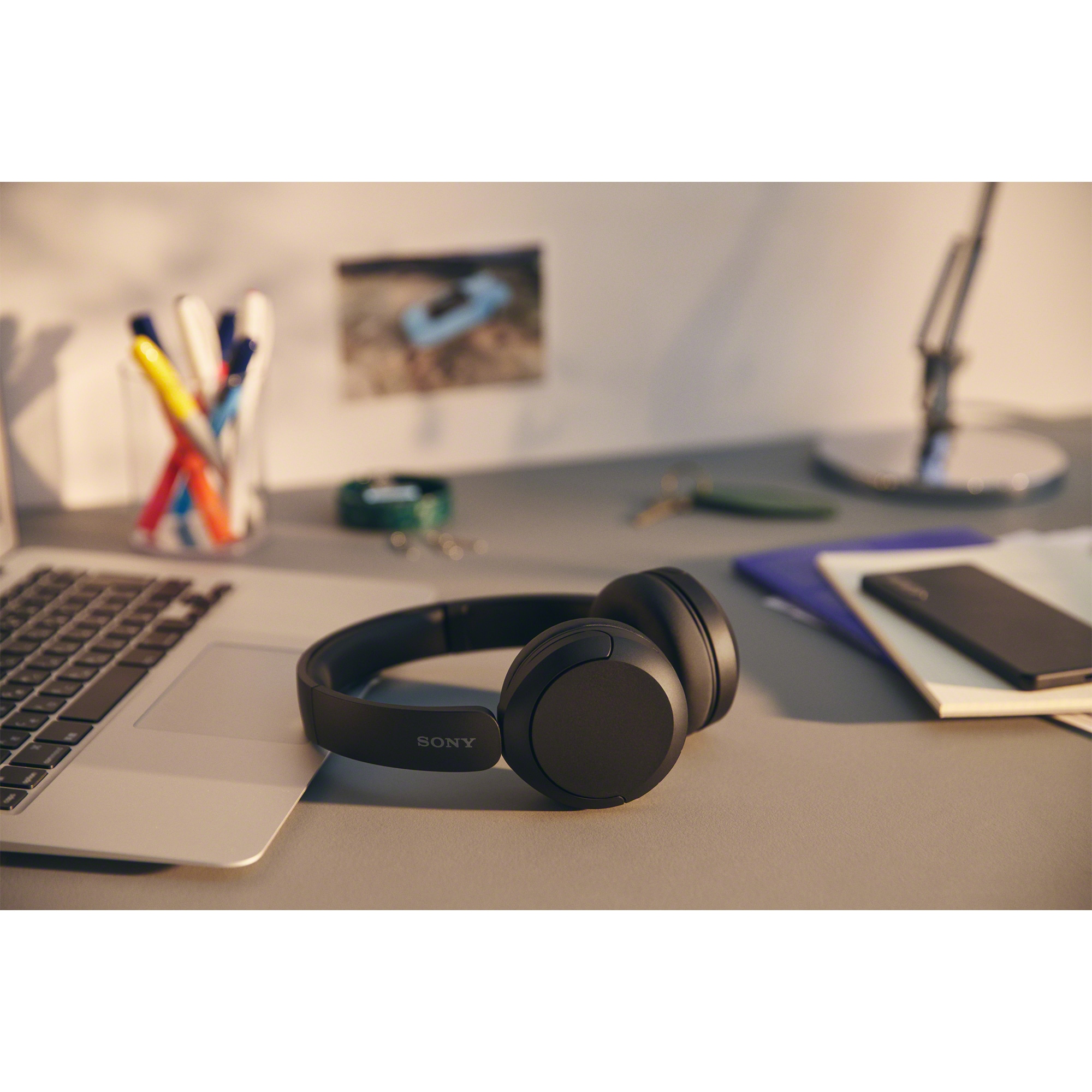 Sony WH-CH520 Wireless On-Ear Headphones - Black, , hires