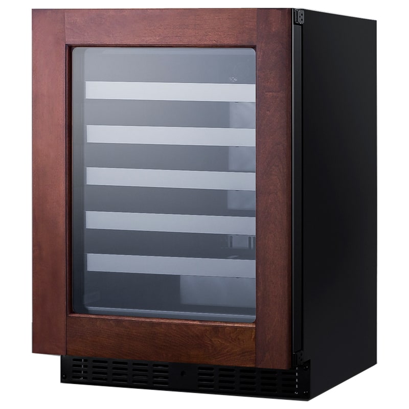 Summit 24 in. Undercounter Wine Cooler with Metal Racks, Single Temperature Zone & 33 Bottle Capacity - Custom Panel Ready, , hires