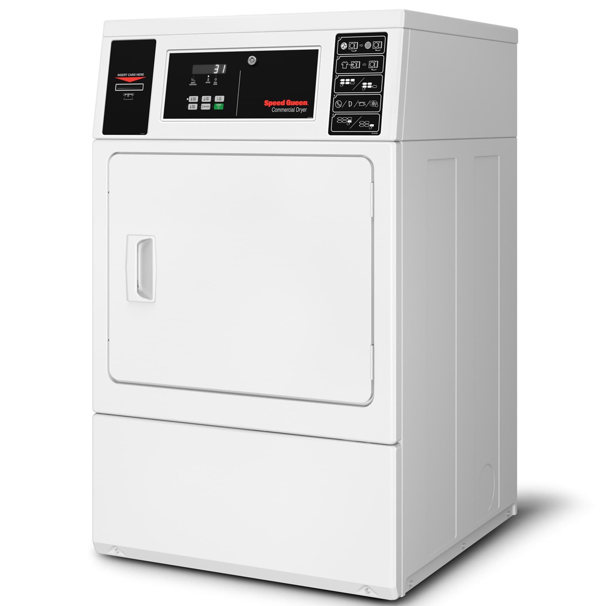 Speed Queen 27 in. 7.0 cu. ft. Stackable Electric Dryer - White, , hires