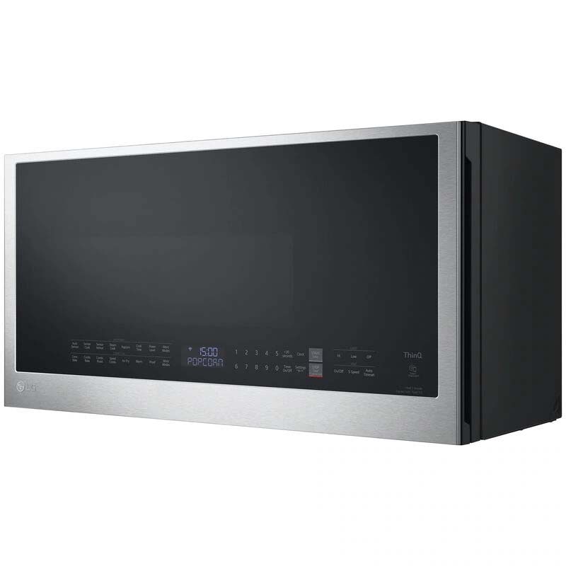 LG 30 in. 1.7 cu. ft. 950W Smart Over-the-Range Microwave with 300 CFM, Convection & Sensor Cooking - PrintProof Stainless Steel, PrintProof Stainless Steel, hires