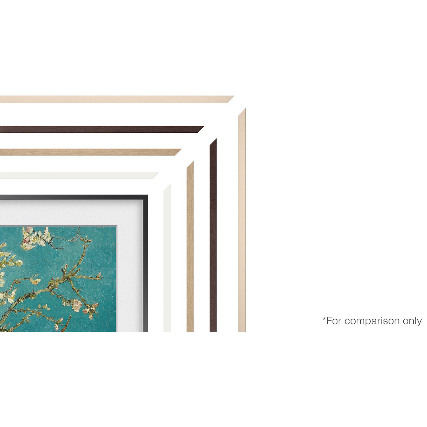 Samsung 32" The Frame Customizable Bezel Compatible with Samsung 2021-2024 The Frame TVs- Teak, , hires