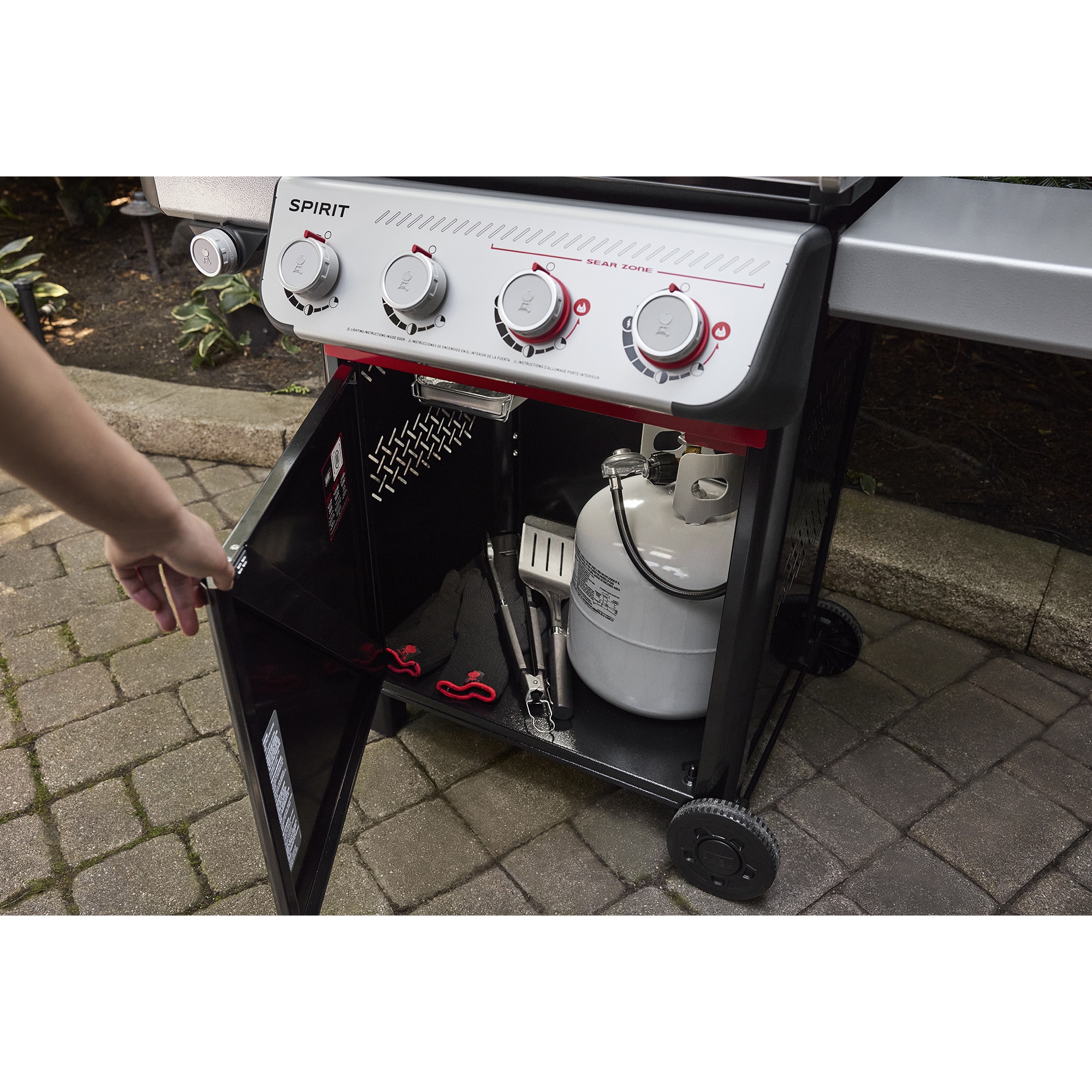 Weber Spirit E-435 4-Burners Natural Gas Grill with Snap Jet Ignition System & Side Burner - Black, , hires