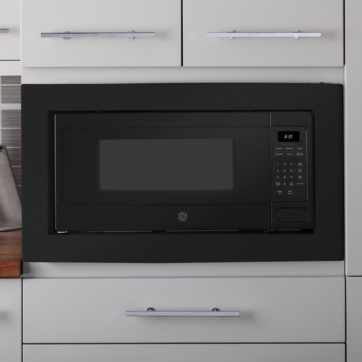 GE Profile 24 in. 1.1 cu.ft Countertop Microwave with 10 Power Levels & Sensor Cooking Controls
