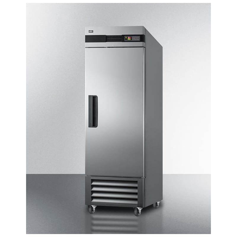 Summit Commercial 28 in. 23.0 cu. ft. Frost Free Upright Freezer with Adjustable Shelves - Stainless Steel, , hires