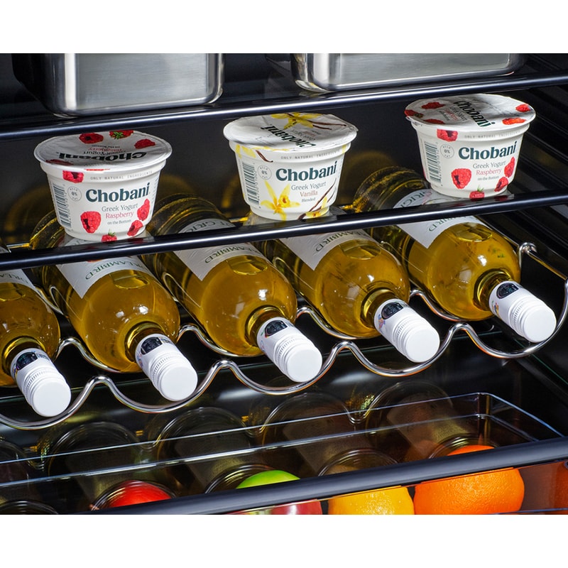 Summit 24 in. 5.3 cu. ft. ADA Compliant Undercounter Refrigerator - Stainless Steel with Black Cabinet, , hires