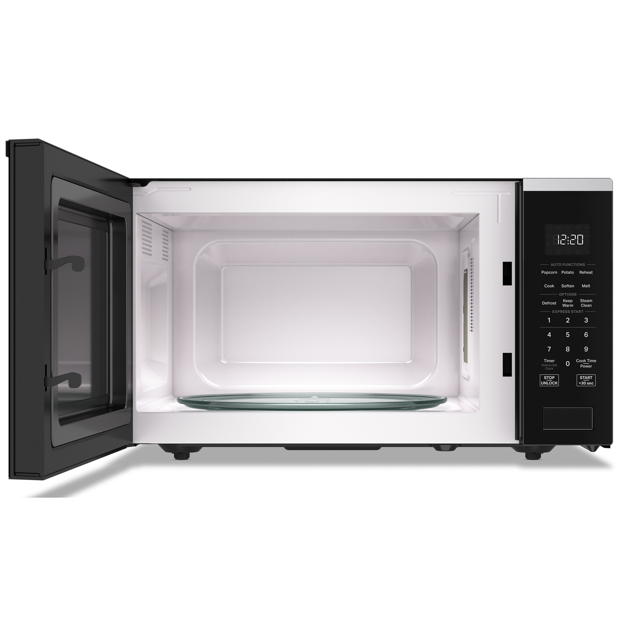 Whirlpool 22 in. 1.6 cu. ft. 1200W Countertop Microwave with Sensor Cooking - Fingerprint Resistant Stainless Steel, , hires