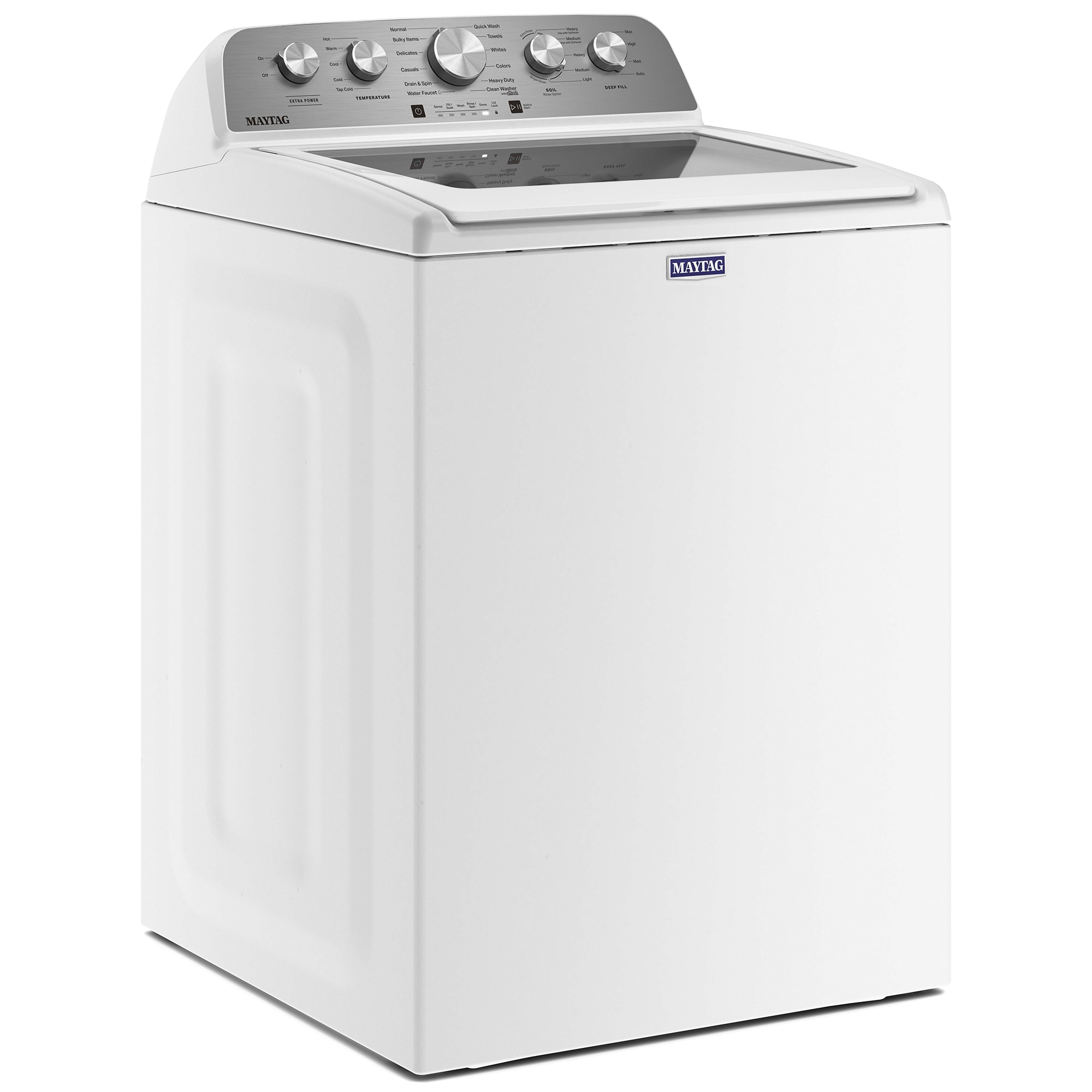 Maytag 28 in. 4.7 cu. ft. Top Load Washer with Power Agitator - White, White, hires