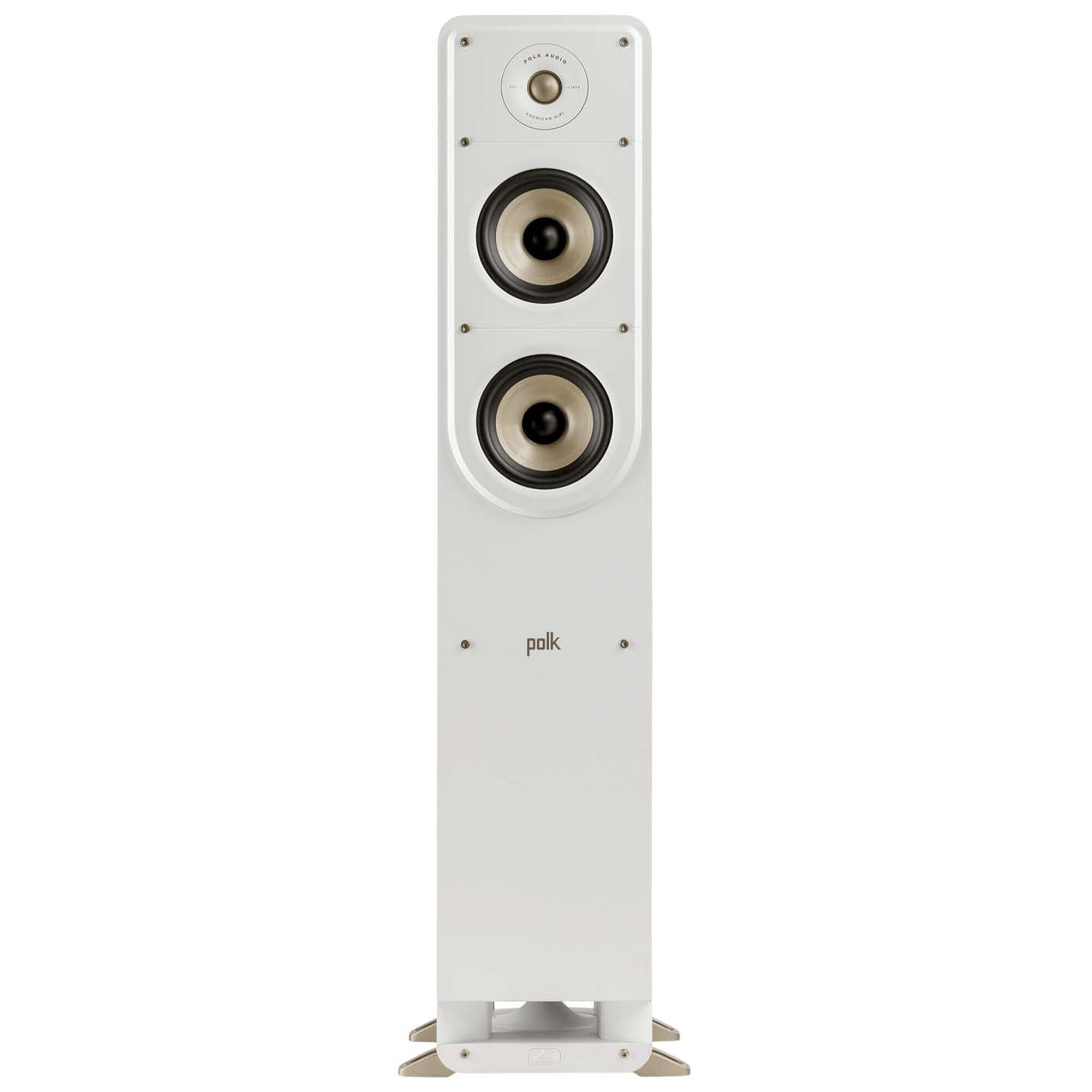Polk Signature Elite ES50 High-Quality Compact Floor-Standing Tower Speaker - White, White, hires