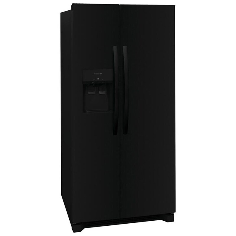 Frigidaire 33 in. 22.3 cu. ft. Side by Side Refrigerator with Ice & Water Dispenser - Black, Black, hires