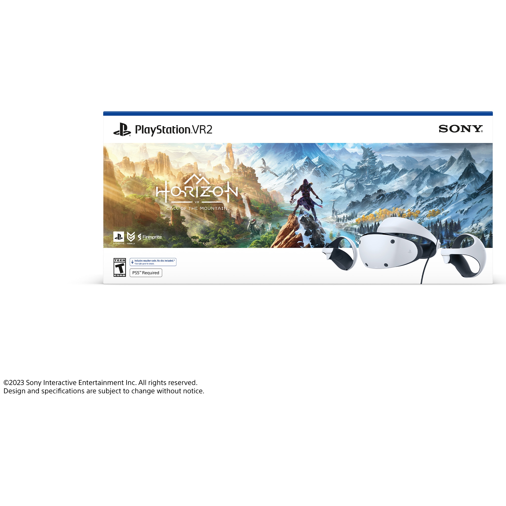Sony PlayStation VR2 Horizon Call of the Mountain Bundle Virtual Reality Headset - White, , hires