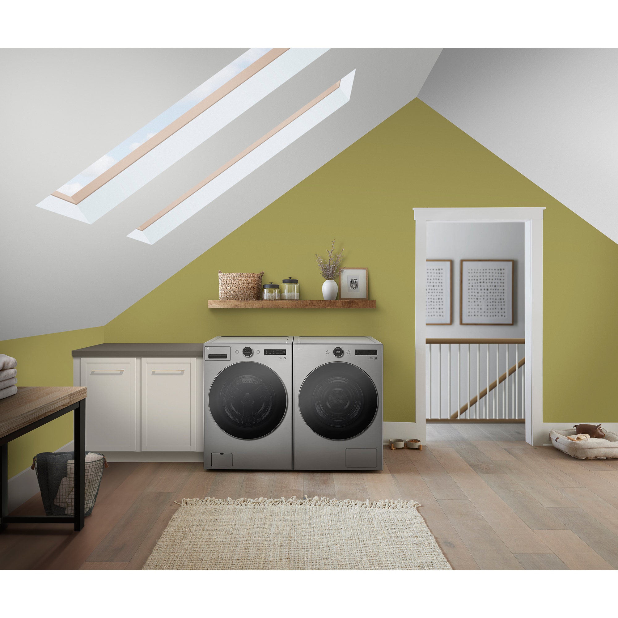 LG 27 in. 7.8 cu. ft. Smart Stackable Ventless Electric Dryer with Heat Pump & Sensor Dry - Graphite Steel, , hires