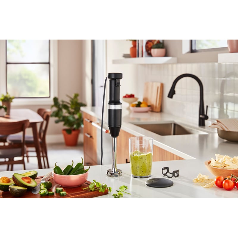 KitchenAid Variable Speed Hand Blender - Black Matte, , hires