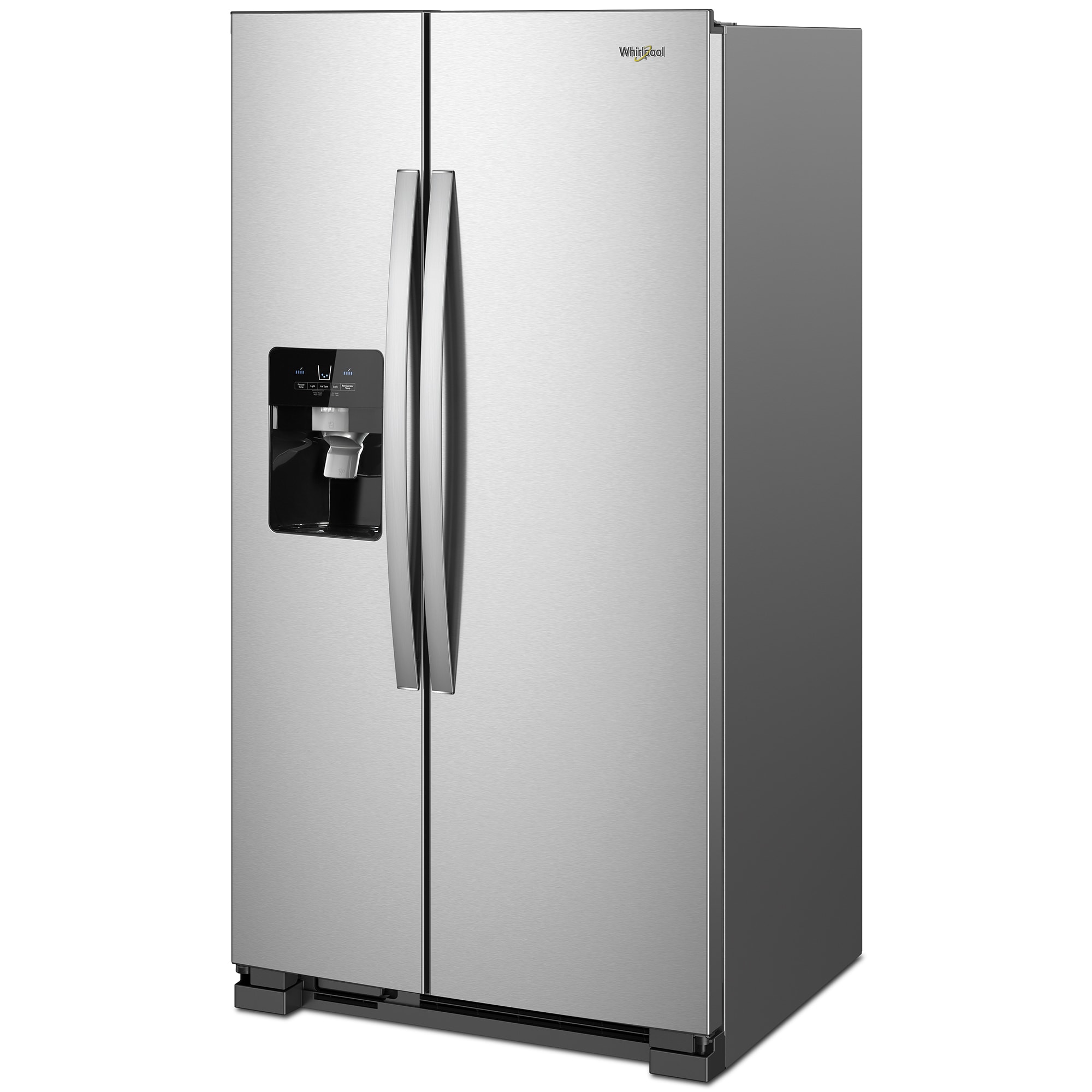 Whirlpool 36 in. 24.5 cu. ft. Side by Side Refrigerator with Ice & Water Dispenser - Fingerprint Resistant Stainless Steel, Fingerprint Resistant Stainless, hires