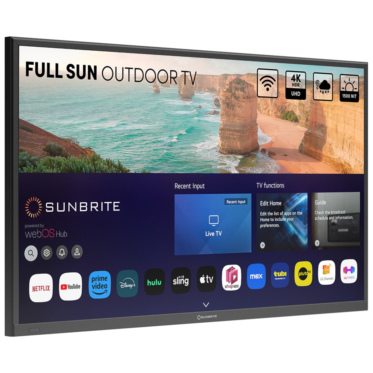 SunBrite - Solis Series 49" Class Full Sun 4K UHD LED Smart webOS Outdoor TV, , hires