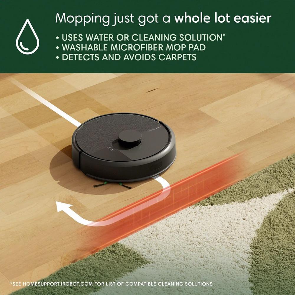 iRobot Roomba 105 Wi-Fi Connected Robotic Vacuum/Mop Combo with Voice Control, , hires