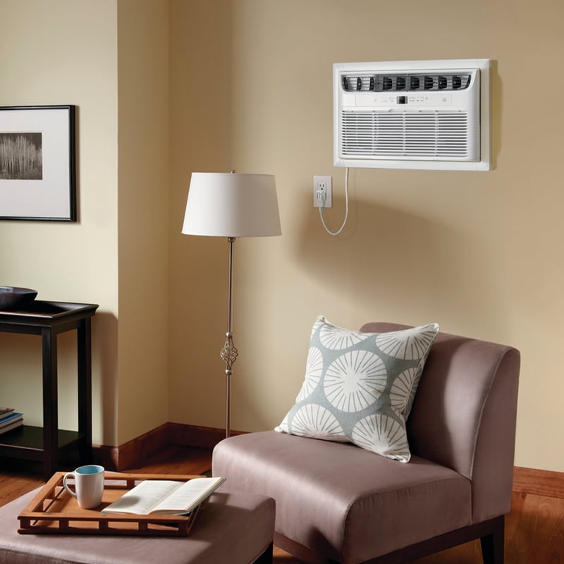 Frigidaire 8,000 BTU 115V Heat/Cool Through-the-Wall Air Conditioner with 3 Fan Speeds, Sleep Mode & Remote Control - White, , hires