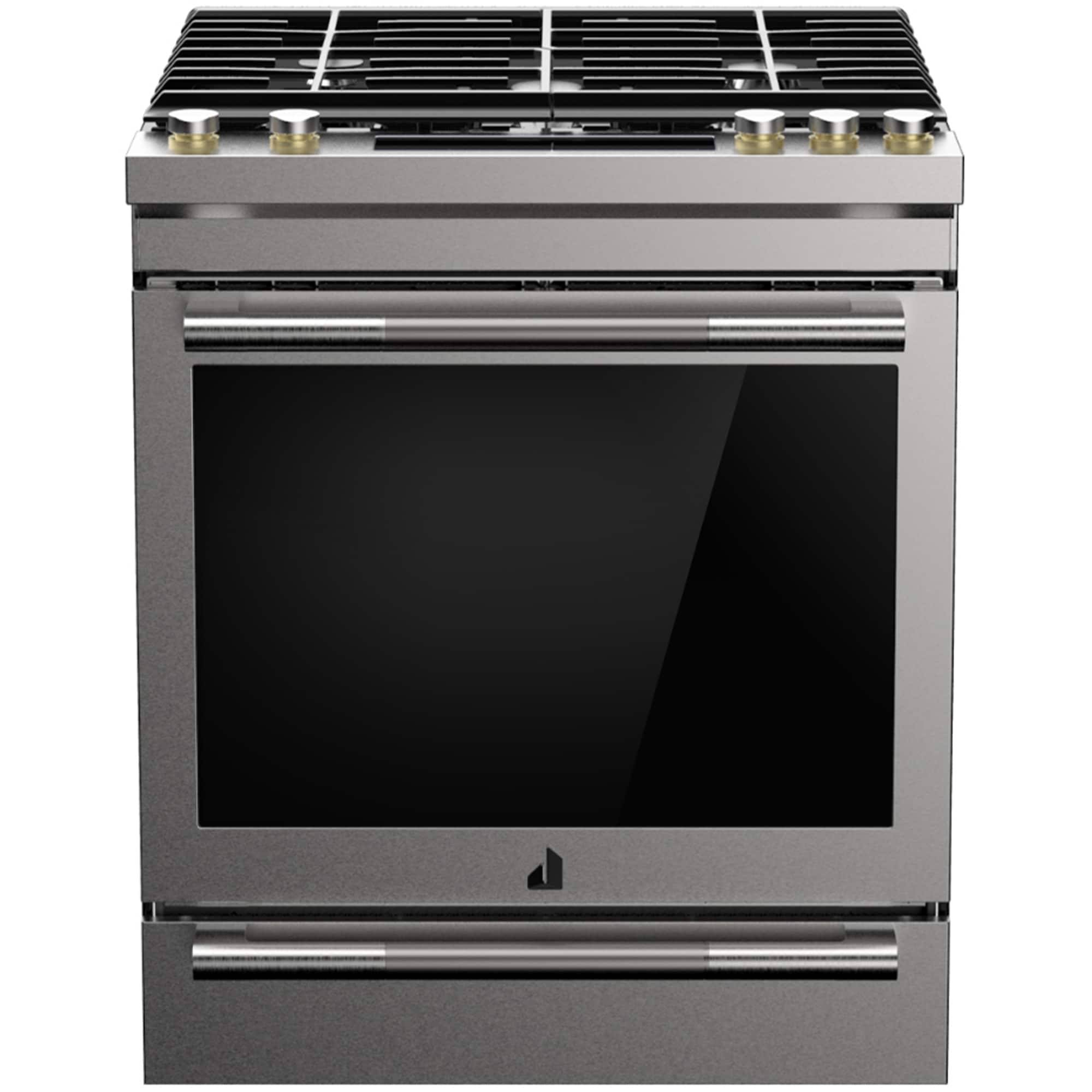 JennAir 30 in. 6.8 cu. ft. Air Fry True European Convection Slide-In Dual Fuel Range with 5 Sealed Burners - Stainless Steel, , hires
