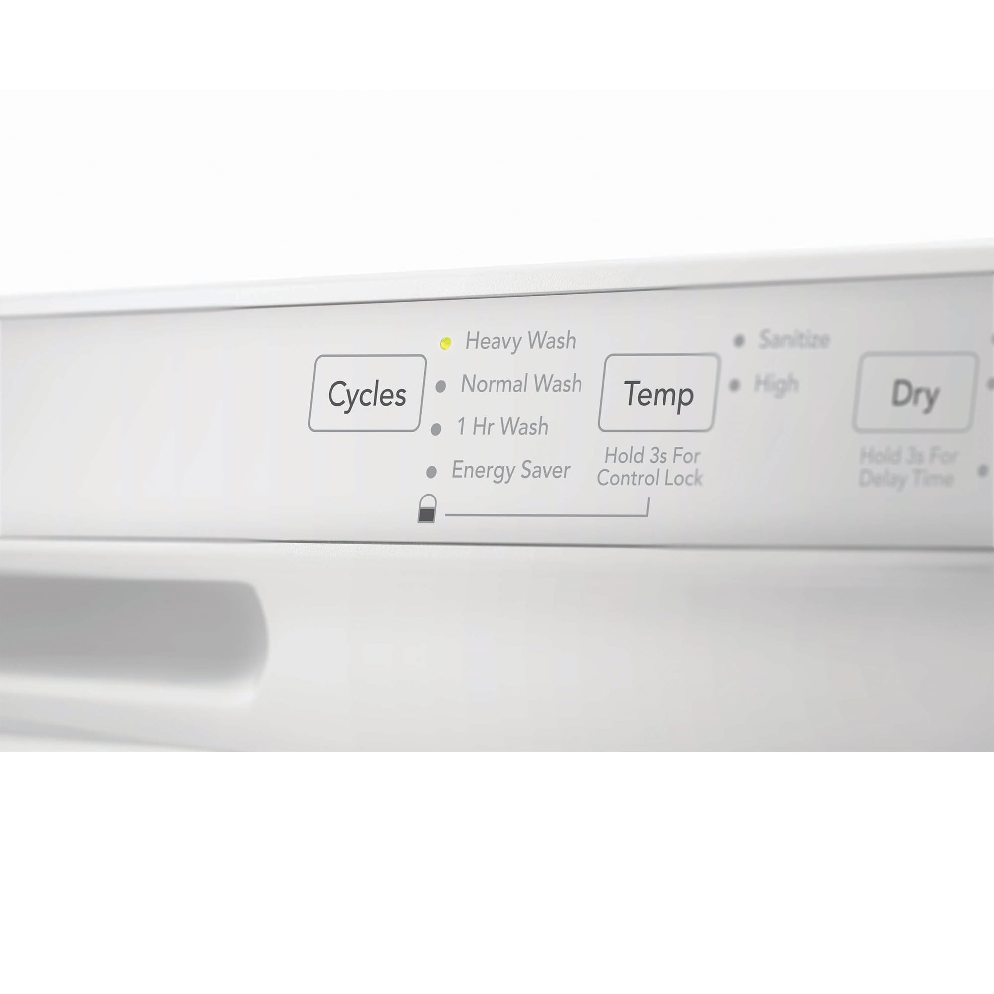 Frigidaire 24 in. Front Control Dishwasher with 54 dBa Sound Level, MaxDry & Pocket - White, White, hires