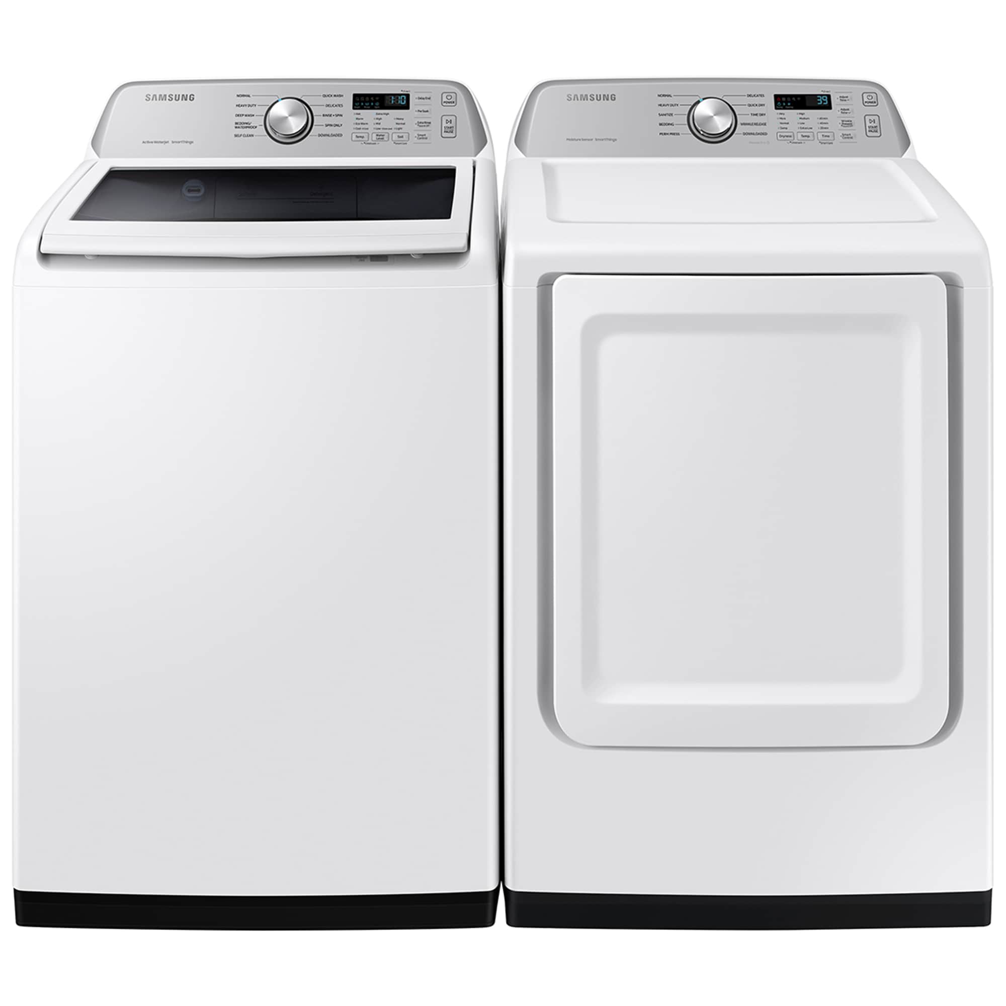 Samsung 27 in. 7.4 cu. ft. Smart Gas Dryer with Sanitize Cycle & Sensor Dry - White, White, hires